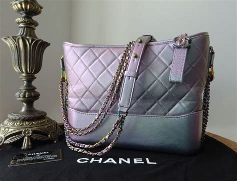 iridecent chanel gabrielle|Chanel gabrielle leather bag.